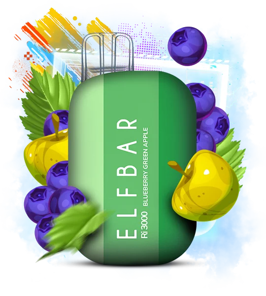 Elfbar_Ri3000_BlueberryGreenApple